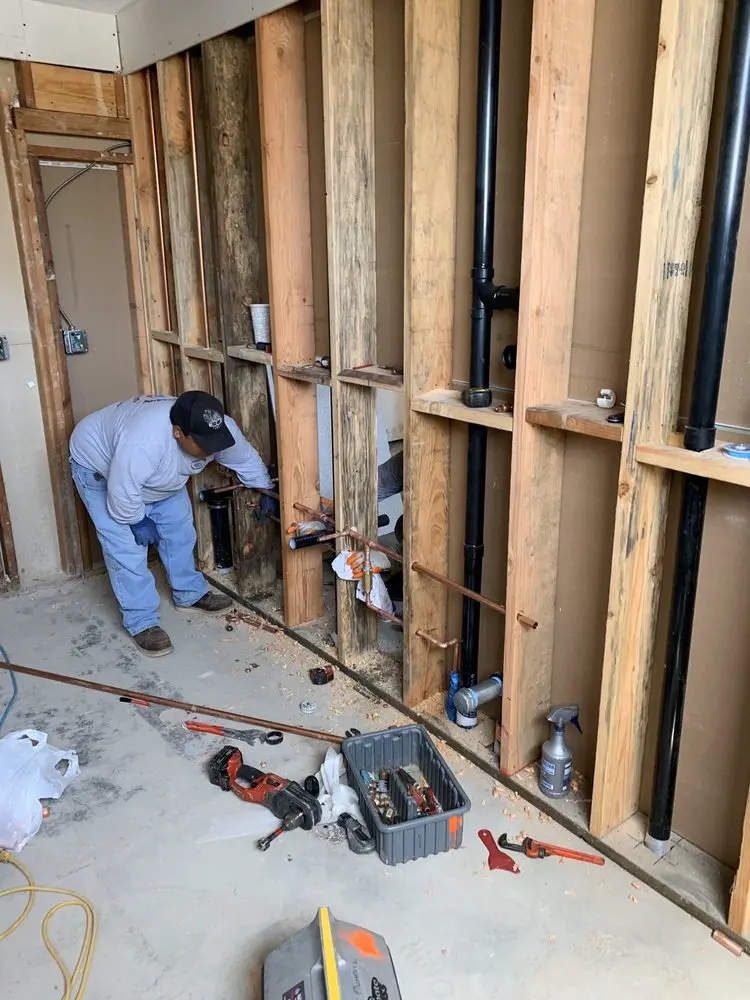 Commercial rough-in plumbing for Water Heater Replacement in Shorecrest